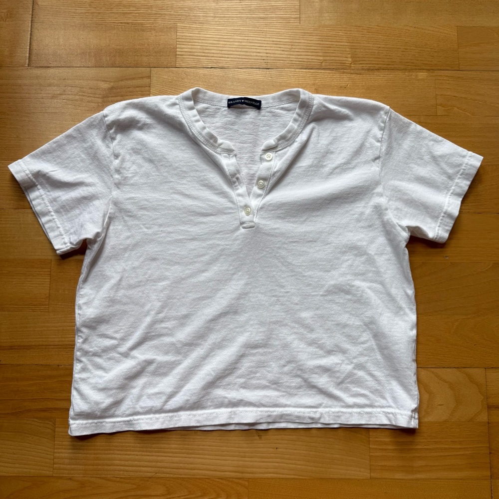 Brandy Melville Anya top white
